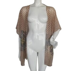 Scarf Poncho, S/M, Lightweight, Sak Saum, Semi-sheer